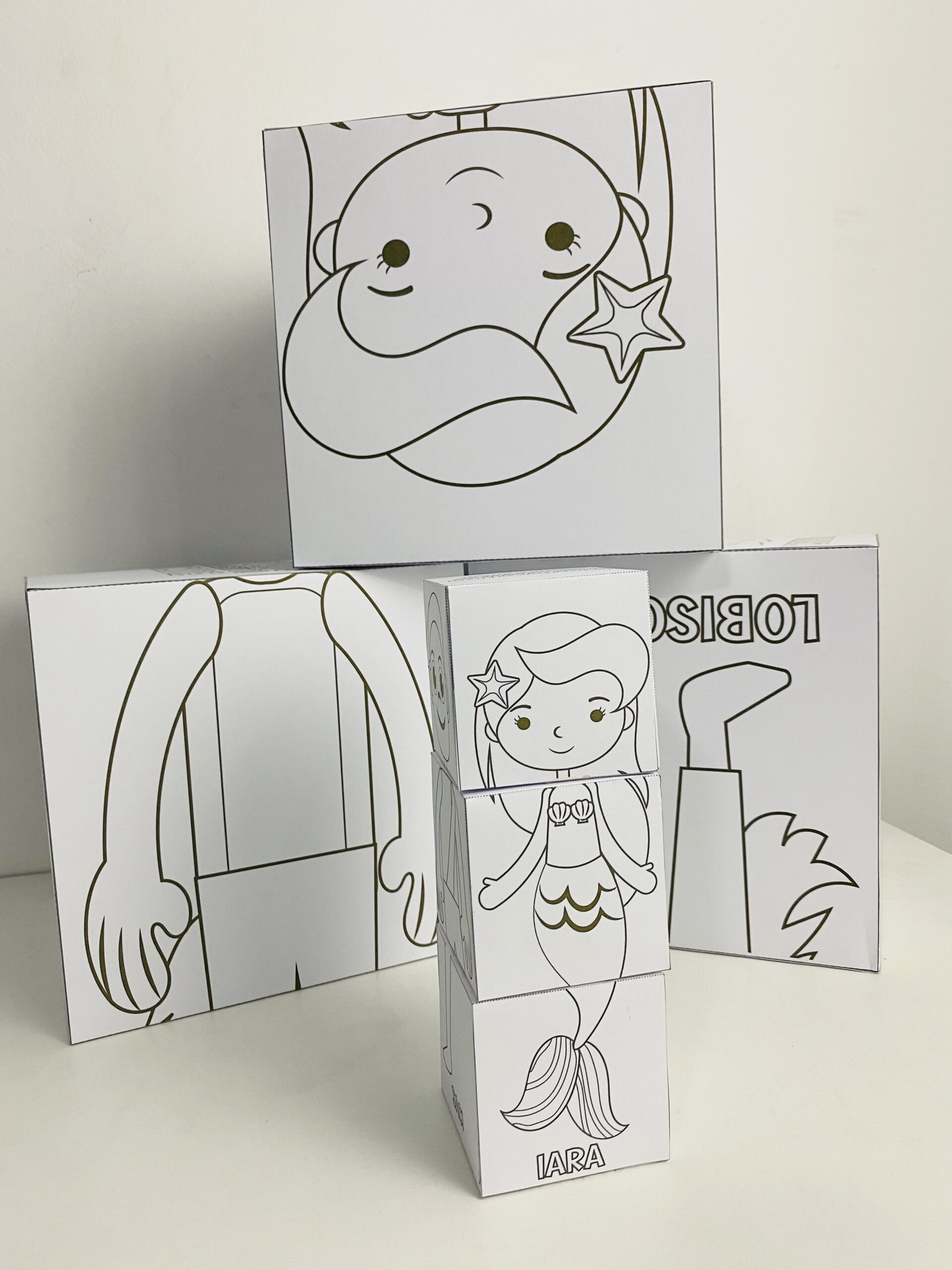 Dados para colorir montando personagens do folclore - Image 6