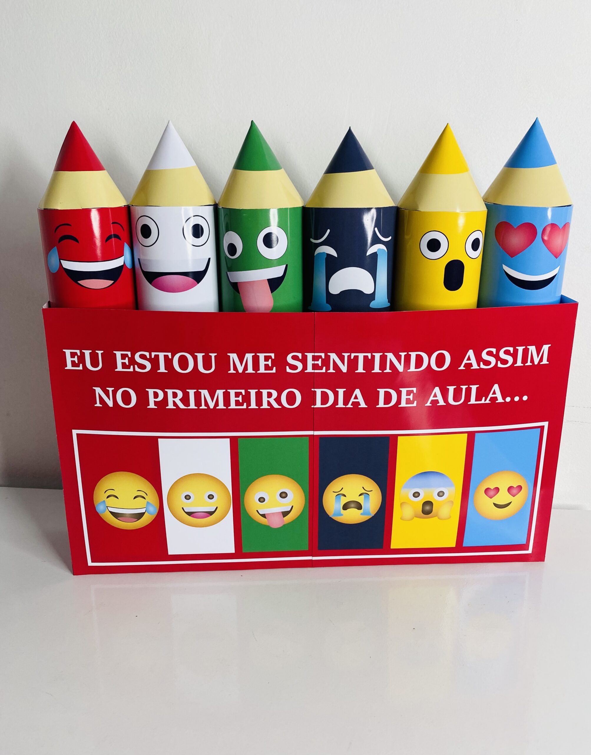 Kit lápis eu estou me sentindo assim no primeiro dia de aula